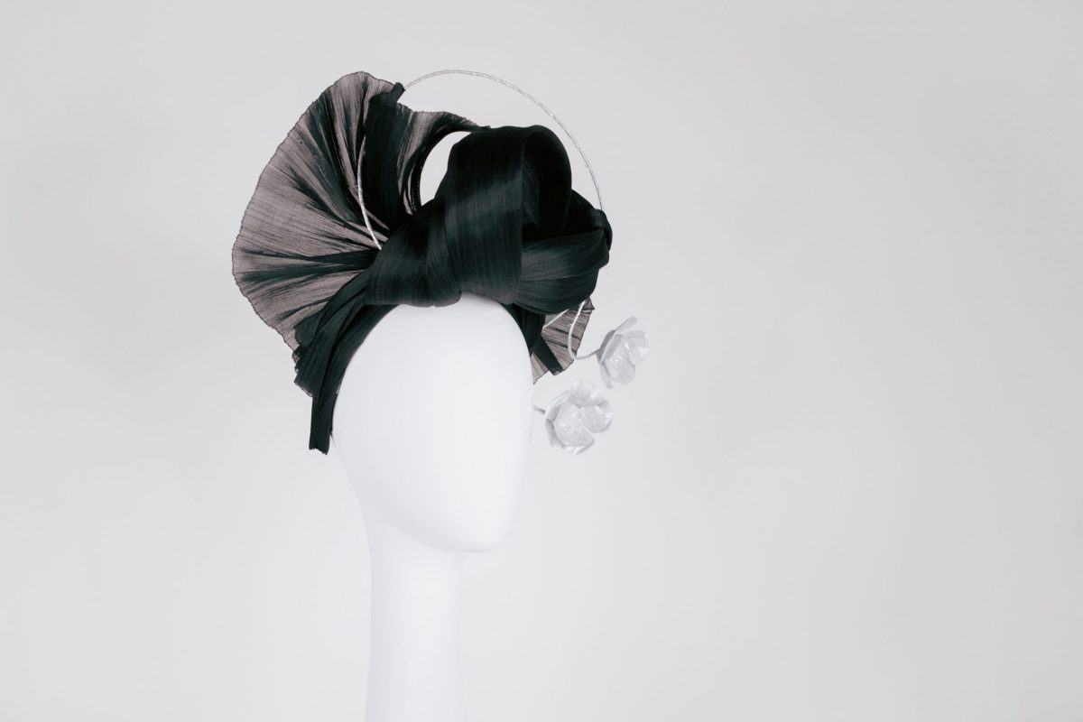 Black and white millinery for derby day - new and modern