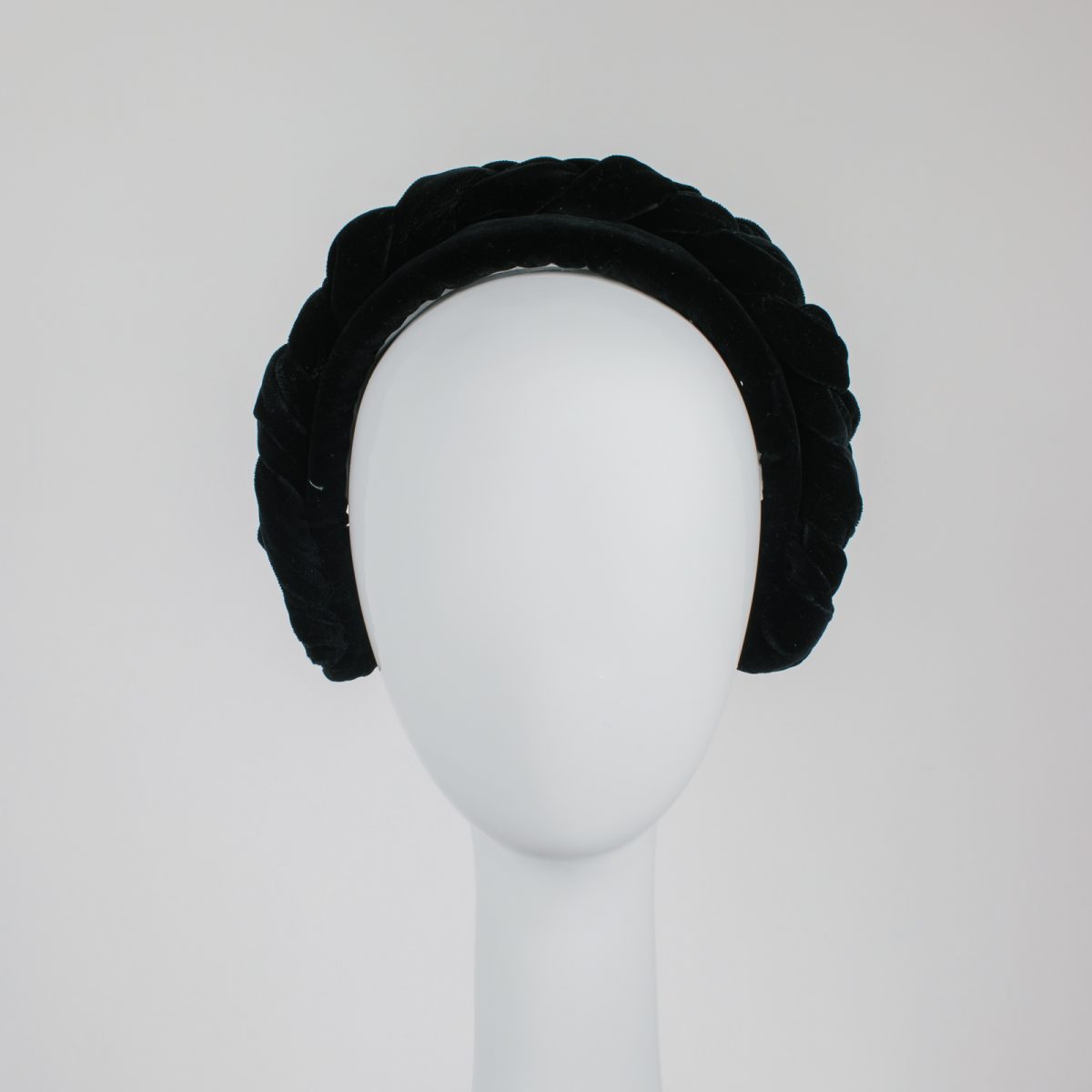 black velvet headband - unique handmade headbands from Australian Milliner